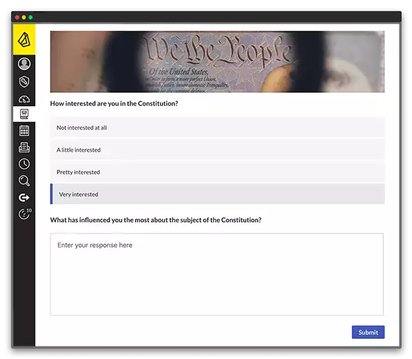Screenshot of Atomic Polls in Canvas
